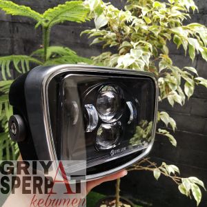 LAMPU DEPAN RX KING OVAL DAYMAKER LED 4 TITIK