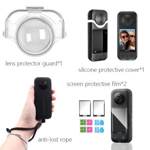สำหรับกล้องฝาครอบ Insta360 One X3 และ Insta360 X3 เลนส์ยามฝาครอบป้องกันป้องกันรอย กีฬาการกระทำกล้องฝาครอบโปร่งใส