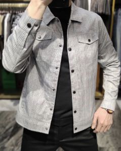 Áo khoác nam khoác dài tay phối màu đi làm đi tiệc đều phù hợp - H115