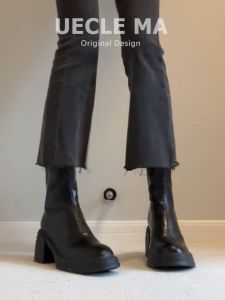 UECLE MA | Leather Ankle Boots 6cm Heel