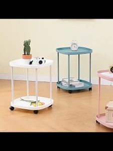 【SG Stock】Side Table With Wheels-Side Table Wheeled And Movable Suitable For Bathroom Kitchen Living Room Bedside Table Small Coffee Table-Small Table/Mini Bedside Table