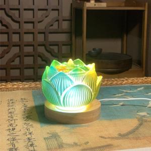 Rainbow Gradation Glass Flower Incense Burner