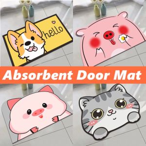 Cartoon Floor Mat Bathroom Kitchen Mat Anti Slip Kitchen Floor Mat Door Mat Kitchen Carpet