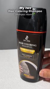 Pelangi Store MY IWE Hair Coloring Shampoo Ekstrak Kemiri 150 ml Menutup Uban Rambut dlm 15 Menit