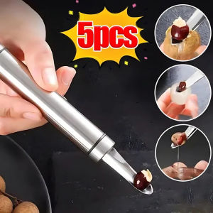 5PCS Stainless Steel Fruit Corer Red Dates Apple Pear Corer Fruit Core Remover Fruit Cherry Enucleator Multipurpose