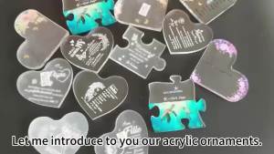 CIFbuy | CIFBUY Cá Nhân Hóa Cặp Đôi Câu Đố Hình Dạng Acrylic Plaque Sáng Tạo Trang Trí Nhà Nghệ Thuật Treo Tường Quà Tặng Sinh Nhật Cho Anh Ấy Hoặc Cô Ấy