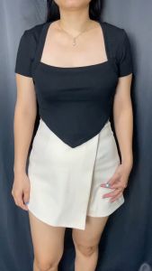 Toply shop BISA COD + GRATIS ONGKIR Crop  top oval   atasan wanita / croptop   wanita kekinian ootd