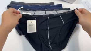 Quần sịp nam ARISTINO quần lót nam cạp nhỏ bo viền chất vải bamboo cotton sợi tre mềm mịn có size người mập béo thoáng mát khử khuẩn tốt - ABF1608