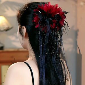 Korean Style Butterfly Flower Hair Ties Fringe Hairpins Versatile Hair Accessories for Updos And Ponytails Fashionable Hair Decorations