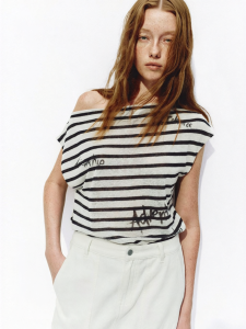 MO&Co. | Linen Tencel Knit Top