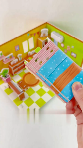 FH-M389 Mainan Edukasi Interior Rumah DIY Puzzle 3D Miniatur Craft Paper Foam / Mainan Anak Jigsaw