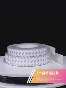 3M Self Adhesive Silicone Rubber Sealing Strip High Temperature Resistant Anti Shock Anti Slip Buffer Pressure Relief Strip