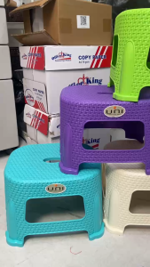 Durable Plastic Stool 100KG Heavy Duty Space Saving Step Stool for Home
