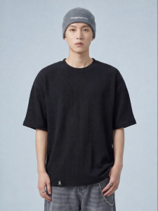 FINGERCROXX | Textured Summer Casual T-Shirt