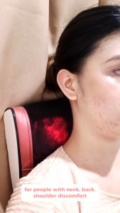 Back Massager MP1 Electric Massage Pillow Relieve Muscle Tension EVA Materia Neck Massager for home and Office