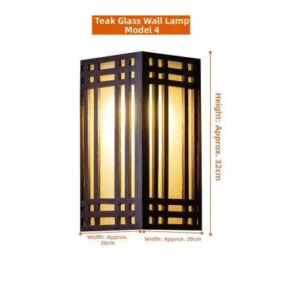 Thai and Chinese Vintage Decorative Wall Light