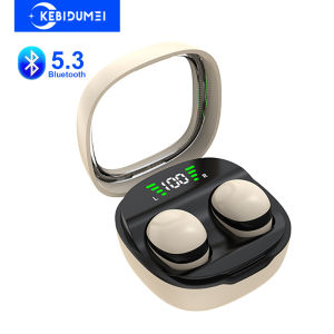 Kebidumei | Mini Invisible Earphones Bluetooth 5.3 Headphones HiFi Stereo Wireless Headsets Noise Reduction Earbuds for Xiaomi Huawei