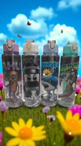 Botol Minum Anomali Tung Tung Sahur Tempat Minum 900ml Free Sedotan BPA Free