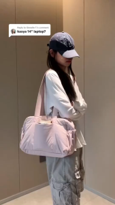 【LOCAL STOCK】BAGSMART 14 Inch Laptop Tote Bag Leisure Travel Shouldbag Lightweight Handbag Gym Bag