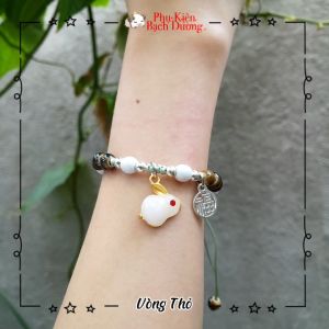 Vòng Tay Dễ Thương - Thỏ Ngọc Mẫu 2023 Có sẵn