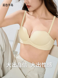Simplified Strapless Wireless Bra Womens Underwear Invisible Push up Collecting Large Small Chest No Side Effect No Trace