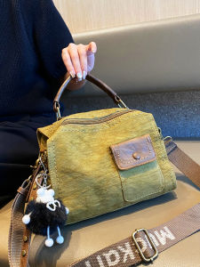 Versatile Denim Washed Canvas Tote Bag Womens 2025 Casual Shoulder Crossbody Small Backpack Handbag Simple Stylish All-Match