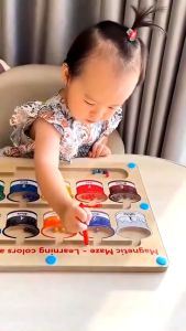 Paint Bucket Moving Maze Early Education Puzzle Toy Childrens Fun Toy