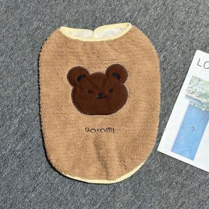 Thickened Fleece Dog Vest Pet Clothes for Puppies Warm Outerwear Autumn Winter Pet Supplies Casual Style Machine Washable