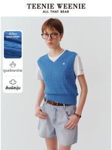 TEENIE WEENIE | Easy-to-care Knit Tank Top Sleeveless V-neck