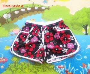 Relaxed Flower Loose Fit Large Size Shorts