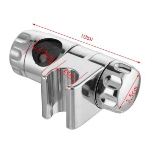 พลาสติกปรับฝักบัววงเล็บยึดมือถือหัวฝักบัว Bracket Wall Mount สําหรับห้องน้ําสเปรย์ด้านบน