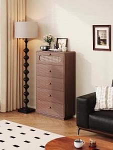 Antique Style Real Wood Multi-tier Storage Cabinet
