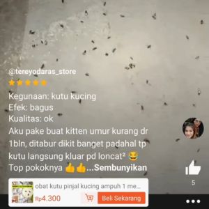 Obat Kutu Pinjal Kucing Scabies Ampuh Cat Dog zeorfarm