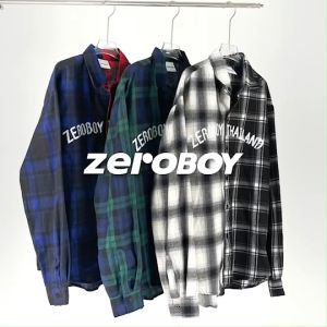 ZEROBOY - THAILAND SHIRT “ เสื้อเชิ้ตแขนยาวลายสก็อต Two-tone “