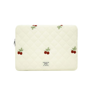 Túi Đựng Máy Tính Xách Tay Thêu Hình Quả Anh Đào Dành Cho MacBook Air/Pro 13-16 Inch Lenovo Dell - Hộp Đựng Máy Tính Xách Tay Văn Phòng Bằng Vải Polyester Di Động Dành Cho Cả Nam Và Nữ