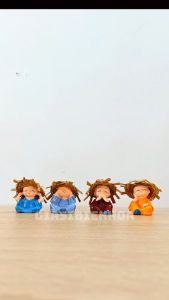 Bộ Tượng 4 Chú Tiểu 4 Không Đội Nón Rơm