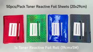 5Mx15CM 1 Roll  Heat Activated Foil Hot Stamping Foil Paper Foil Holographic Heat Foil Transfer Sheets for DIY Crafts