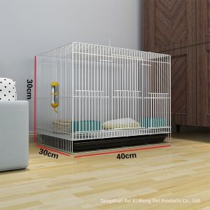 ZHUOLESHI | Dense Foldable Pet Cage with Toilet Indoor Rabbit Cage