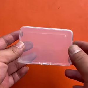 Rectangular transparent small  storage  Jewelry jewelry pp plastic storage  diy nail packaging  hardware parts