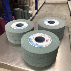 หินเจียร 5 นิ้ว เขียว 3 เบอร์ 80-100-120 เจียรสแตนเลส เจียรคาร์ไบด์ เจียรเซรามิกส์ เจียรทองแดง เจียรงานเเม่พิมพ์ผสมคาร์ไบด์