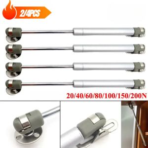 2/4 Pack Gas Struts 20N-200N Gas Spring Cabinet HingeCopper Core Lift Support Kitchen Cupboard Door Hydraulic Support Bar