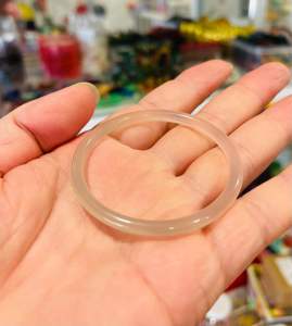 Vòng tay đá Mã Não xanh Hồng nhạt mini xinh xắn dễ thương dành cho các bé gái.