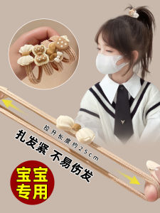 Childrens High Ponytail Hair Ties Elastic Hair Bands Girls Hair Accessories Durable Hair Bands Sweet Style New Arrival