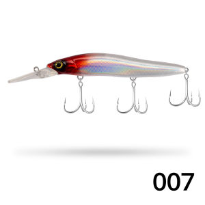 เหยื่อตกปลา D1 Jerk Minnow ขนาด 110 มม./16 กรัม เหยื่อปลอมแบบแข็ง สำหรับตกปลาทุกประเภท ทั้งปลาบาสและปลาไพค์ รุ่น DT5001