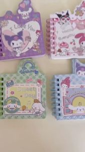 Gula - NOTEBOOK A7 MINI BINDER GLITTER SANRIO | BUKU DIARY MINI | MINI BINDER PORTABLE | NOTE BOOK | NOTES LUCU | MINI NOTEBOOK | MEMO | BUKU CATATAN KECIL SANRIO