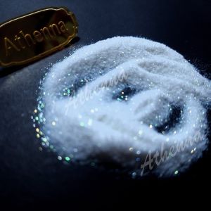 Glitter White Rainbow Halus 5gr/ 50gr/ 100gr Untuk finishing white henna atau nailart