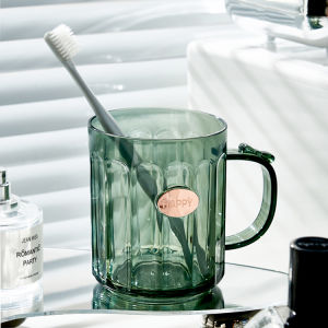 Transparent Plastic Toothbrush Cup for Home Use Couple Childrens Toothbrush Cup Dental Care Washing Cup Household Bathroom Hardware