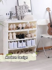THE L28-74cm (5-8 Layers) Modern Design Multipurpose Bathroom Living Room Shoes Storage Rack Shelf