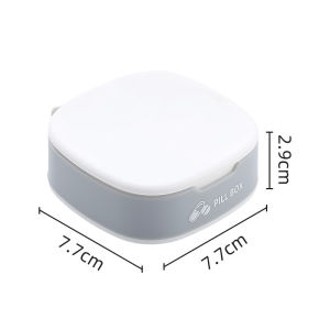 Pill Box Portable Mini Size 7 Day Morning Noon Evening Compartments Sealed Moisture-proof for Medicine Sorting Storage