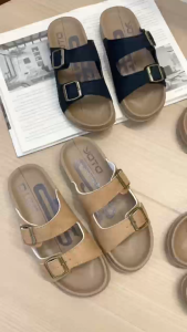 YOTO Platform Birken-Style Sandals For Women with Two Adjustable Straps Summer Chunky Flat Slippers